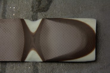 G10 4mm Braun/Weiss texturiert