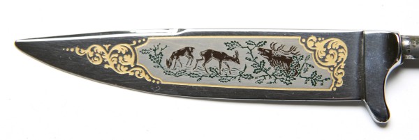 Bayrische Nickerklinge mit farbiger Ätzung 6