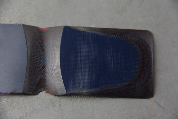 G10 3mm Blau/Weinrot