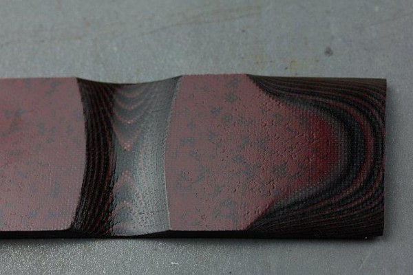 G10 3mm Schwarz/Rot