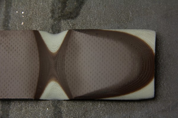 G10 4mm Braun/Weiss texturiert