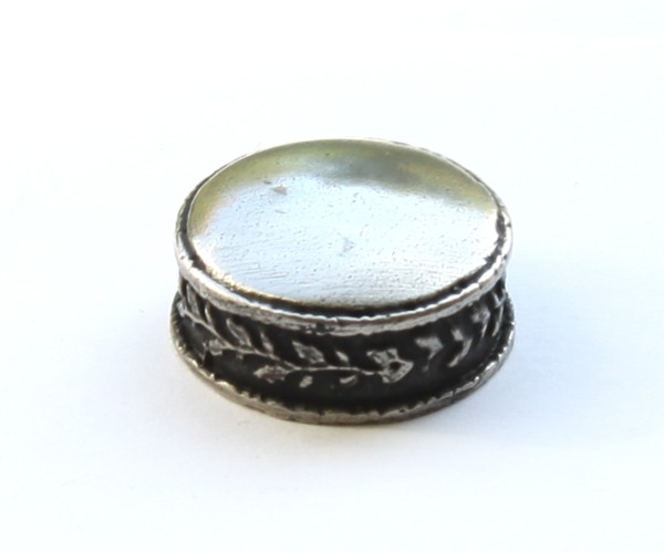 Silver plated Cap BLANK ROUND 337