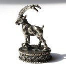 Versilberte Abschlussfigur STEINBOCK
